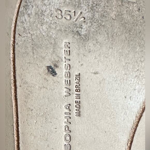 Sophia Webster Bo Pom-Pom Black Suede Leather Ballet Flats Size 5 (35.5) - Picture 8 of 8